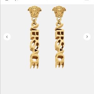 Gold Versace(authentic) hang earrings